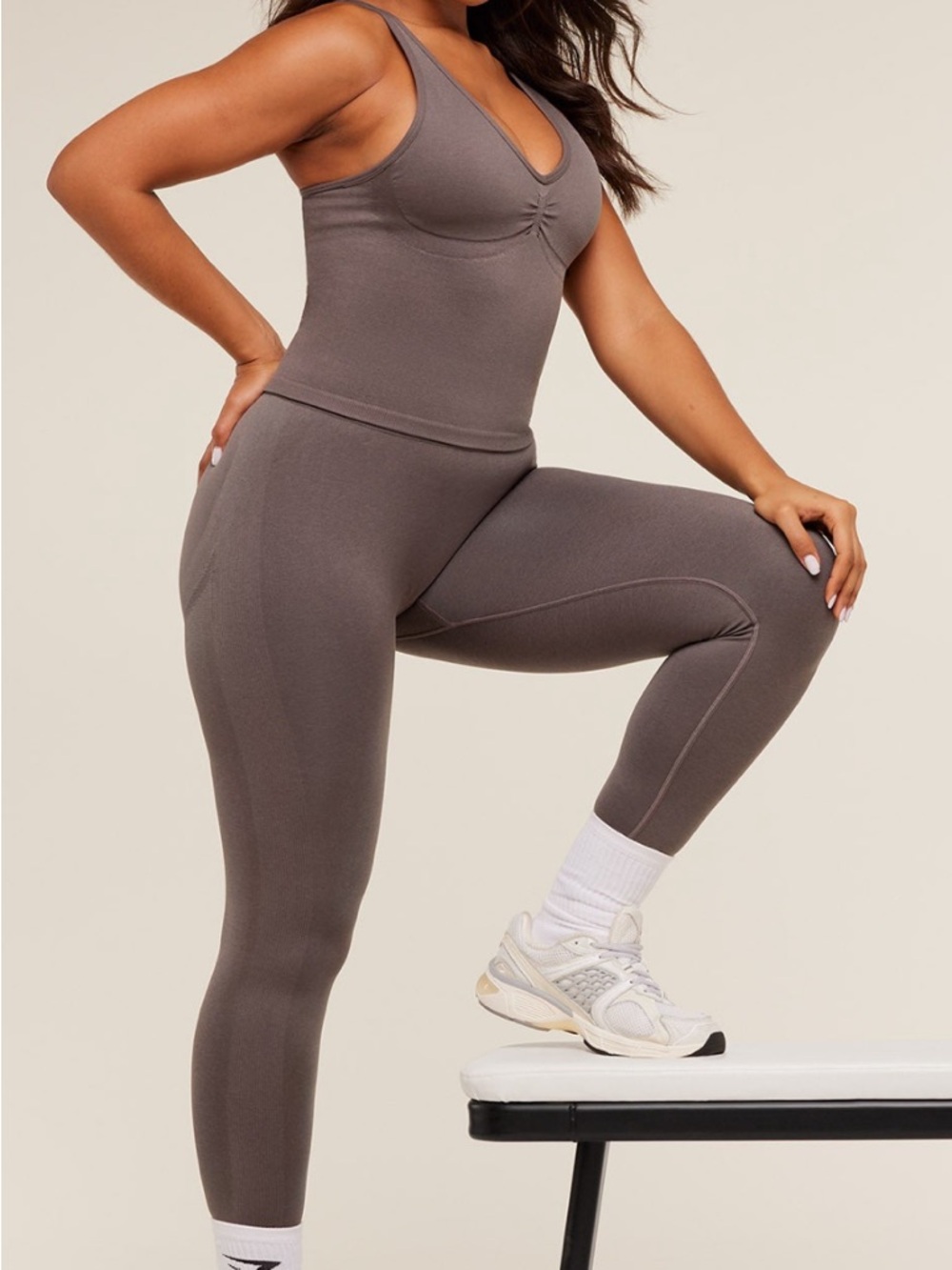 Women’s Gymshark seamless leggings and top set